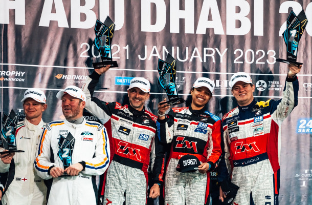 Bold strategic call gives Buggyra ZM Racing superb victory in 24H Series opening in Abu Dhabi